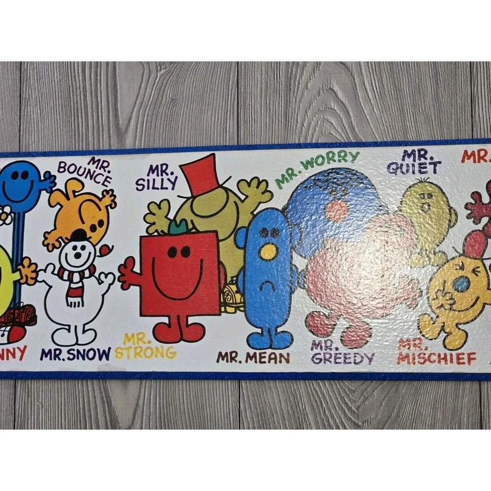Mr. Men Wall Plaque Art Wooden 59
